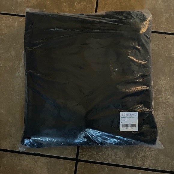 Black Monochrome Denim Tears Hoodie Size Large Available-Fast Shipping - OBO - Picture 4 of 4